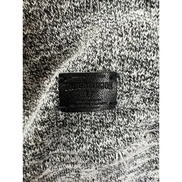 True Religion Women's Gray Graphic Hoodie Small Casual Kangaroo Pocket - Picture 7 of 9